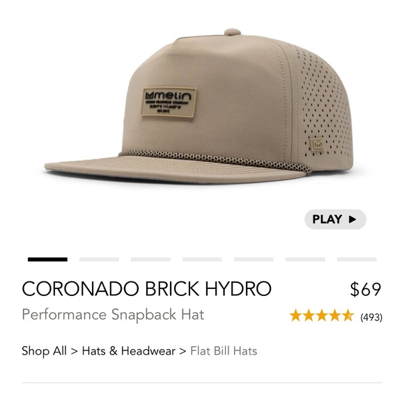 Melin Coronado Brick Hydro Hat - Khaki - Picture 6 of 6